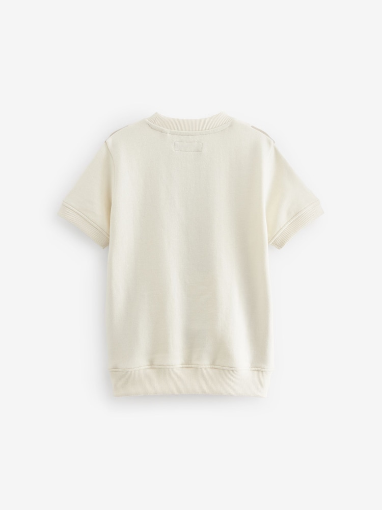 Neutral Vertical Textured Colourblock Top (3-16yrs) - Image 2 of 3