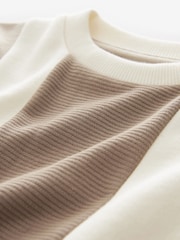 Neutral Vertical Textured Colourblock Top (3-16yrs) - Image 3 of 3