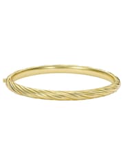 Ted Baker Black Crystal  Gold Tone Torvi: Crystal Twist Hinged Bangle Bracelet - Image 7 of 7