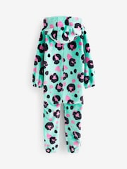 Turquoise Blue - Print Animal Fleece All-In-One (3-tout-en-12 ) - Image 2 de 3