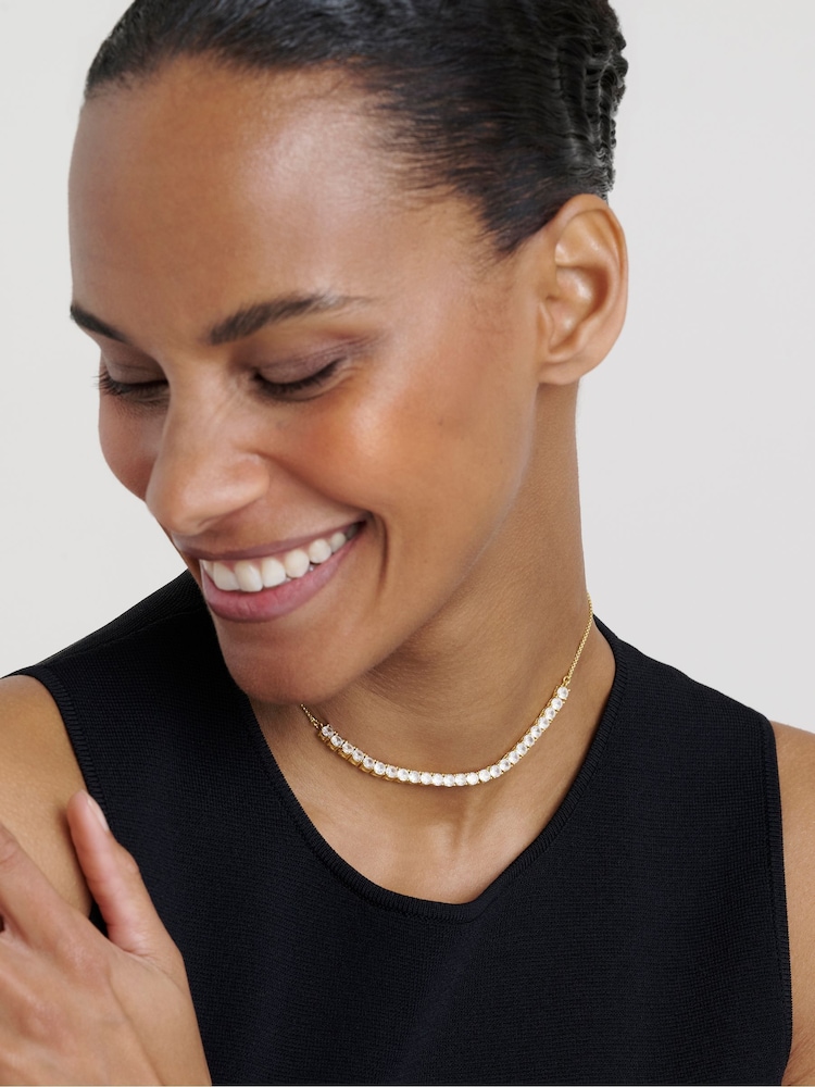 Ted Baker Gold Tone Melrose: Icon Crystal Adjustable Necklace - Image 1 of 6