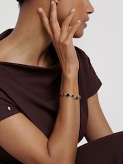 Ted Baker Multi Gold Tone Juliet: Jewel Chain Crystal Drawstring Bracelet - Image 3 of 7