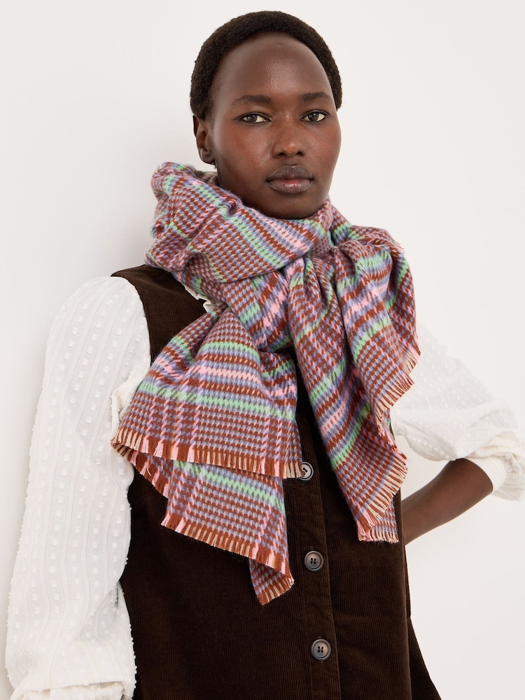 Oliver Bonas Fair Isle Strikkeskjerf - Bilde 1 av 5