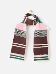 Oliver Bonas Fair Isle Strikkeskjerf - Bilde 2 av 5