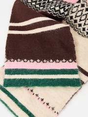 Oliver Bonas Fair Isle Strikkeskjerf - Bilde 5 av 5