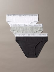 Calvin Klein Black Bikini Briefs 3 Pack- Icon Cotton Stretch - Image 1 of 2