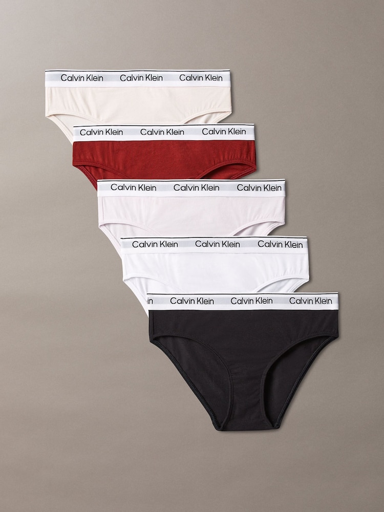 Calvin Klein Black Bikini Briefs 5 Pack - Icon Cotton Stretch - Image 1 of 1 Calvin Klein Black Bikini Briefs 5 Pack - Icon Cotton Stretch - Image 1 of 1