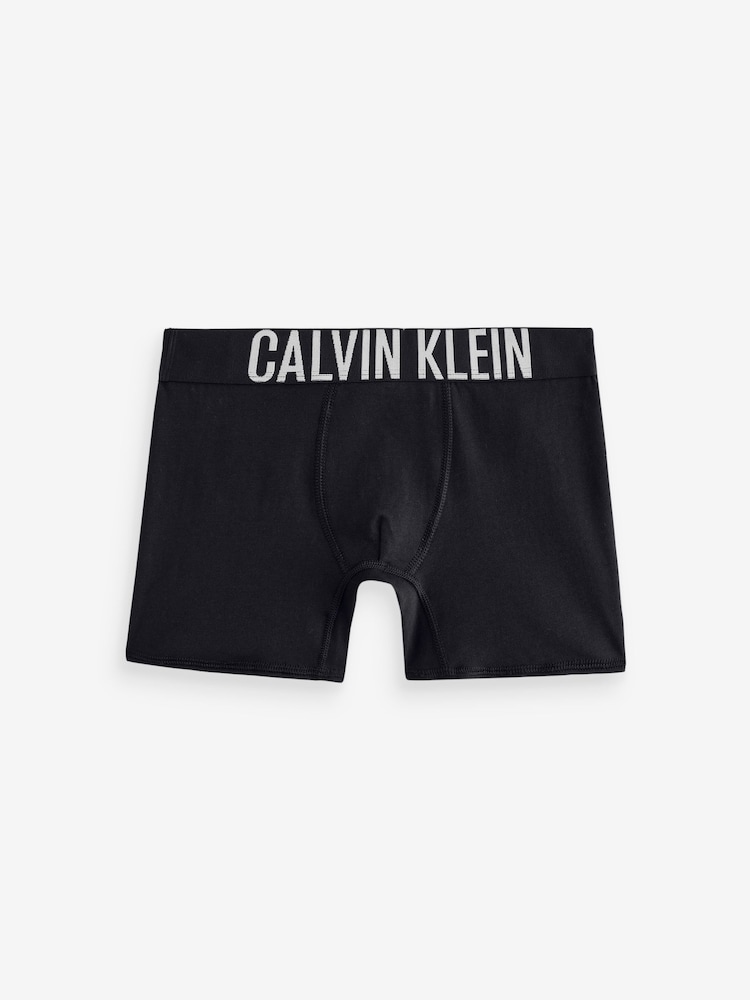 Calvin Klein Black/Vallartablue Intense Power Boxer Briefs 2 Pack - Image 3 of 3 Calvin Klein Black/Vallartablue Intense Power Boxer Briefs 2 Pack - Image 3 of 3