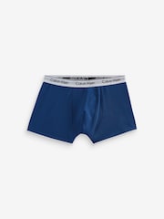 Calvin Klein Blue Icon Cotton Stretch Trunks 2 Pack - Image 3 of 3