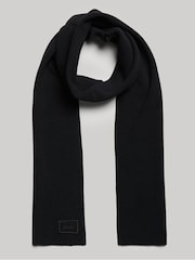 Negro - Bufanda de punto con logotipo de Superdry - Imagen 2 de 3
