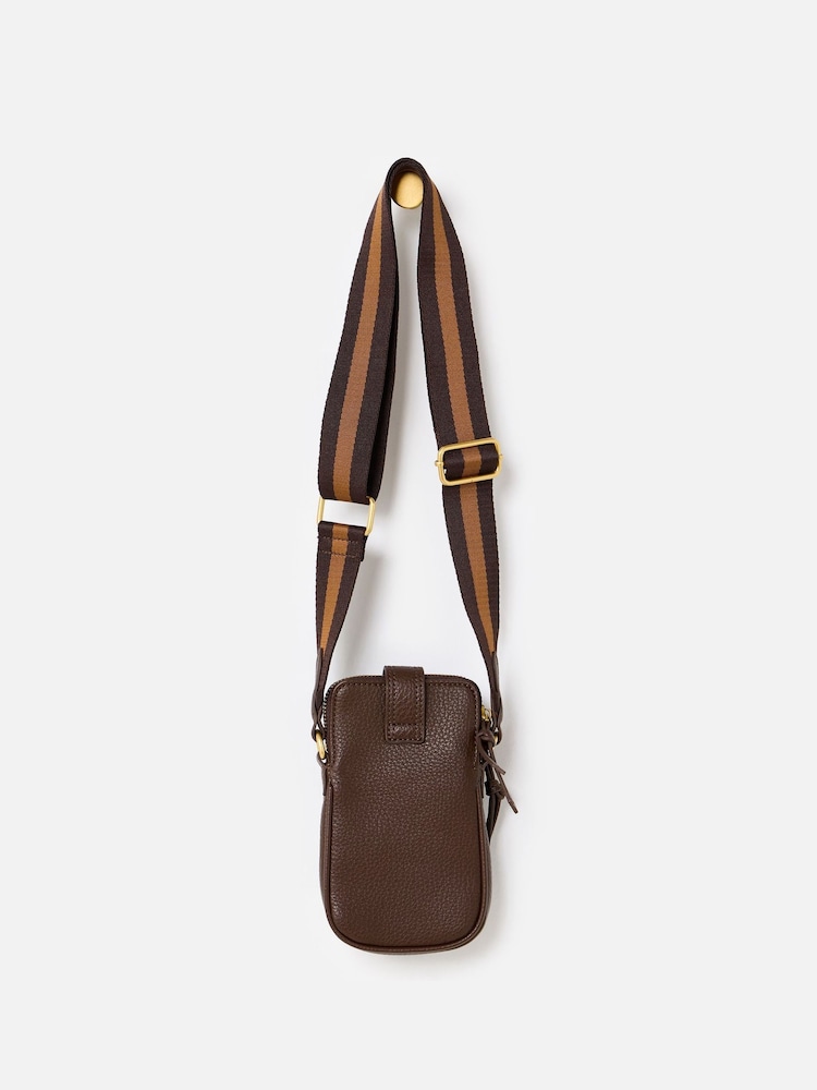 Oliver Bonas Brown Cross-Body Phone Bag - Image 2 of 7 Oliver Bonas Brown Cross-Body Phone Bag - Image 2 of 7