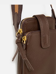 Oliver Bonas Brown Cross-Body Phone Bag - Image 6 of 7