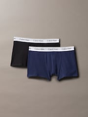 Calvin Klein Black Icon Cotton Stretch Trunks 2 Pack - Image 1 of 1