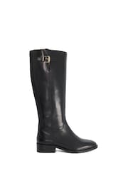 Dune London Black Wide Fit Tali Knee High Boots - Image 1 of 5