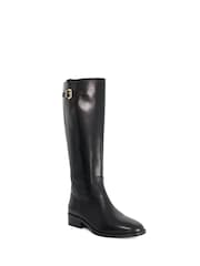 Dune London Black Wide Fit Tali Knee High Boots - Image 2 of 5