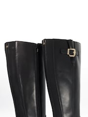Dune London Black Wide Fit Tali Knee High Boots - Image 5 of 5