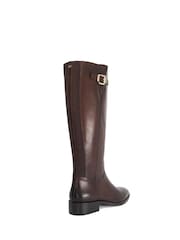 Dune London Brown Wide Fit Tali Knee High Boots - Image 3 of 5