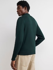 River Island Green Slim Fit Half Zip Sweater - Image 3 of 4