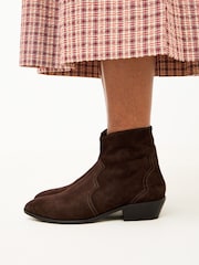 Oliver Bonas Suede Western Cowboy Boots - Obrázek 1 z 7