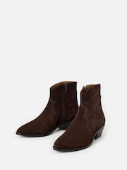 Oliver Bonas Suede Western Cowboy Boots - Obrázek 2 z 7