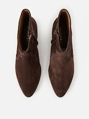 Oliver Bonas Suede Western Cowboy Boots - Obrázek 7 z 7