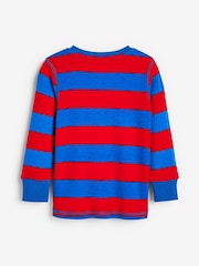 Blue/Red/Green Stripe Dino 3 Pack Snuggle Pyjamas (9mths-8yrs) - Image 13 of 14