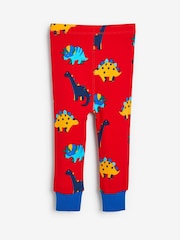 Blue/Red/Green Stripe Dino 3 Pack Snuggle Pyjamas (9mths-8yrs) - Image 7 of 14