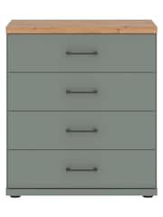 Wiemann Sage Green Truro Large 4 Drawer Chest - Image 1 of 2