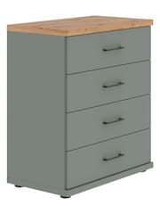 Wiemann Sage Green Truro Large 4 Drawer Chest - Image 2 of 2