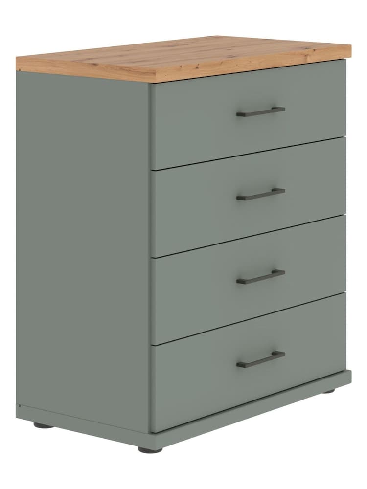 Wiemann Sage Green Truro Large 4 Drawer Chest - Image 2 of 2