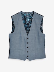 Light Blue Regular Fit Waistcoat - Image 4 of 7