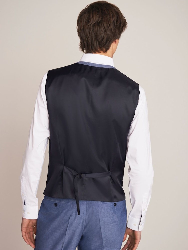 Lichtblauw - Gilet met regular fit - Image 6 of 7