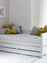 Flexa Kids White Avenue Kids Nordic Daybed With Storage Drawers And Pull-Out Bed - Image 1 of 4