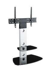 AVF Black/White Lucerne Curved Pedestal TV Stand - Image 3 of 4