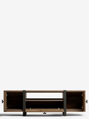 Dark Bronx Chevron Oak Effect Up to 55 inch TV Unit - Image 8 of 8
