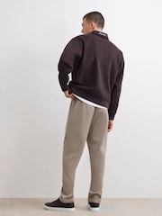 River Island Natural Slim Fit Pique Joggers - Image 3 of 4