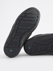 Black Wide Fit (G) School Leather Loafers - Image 6 of 6