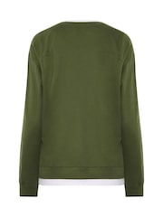 Long Tall Sally Green Cotton Layered Top - Image 6 of 6