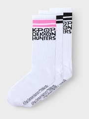 Name It White K-Pop Demon Hunters Socks 3 Pack - Image 1 of 3