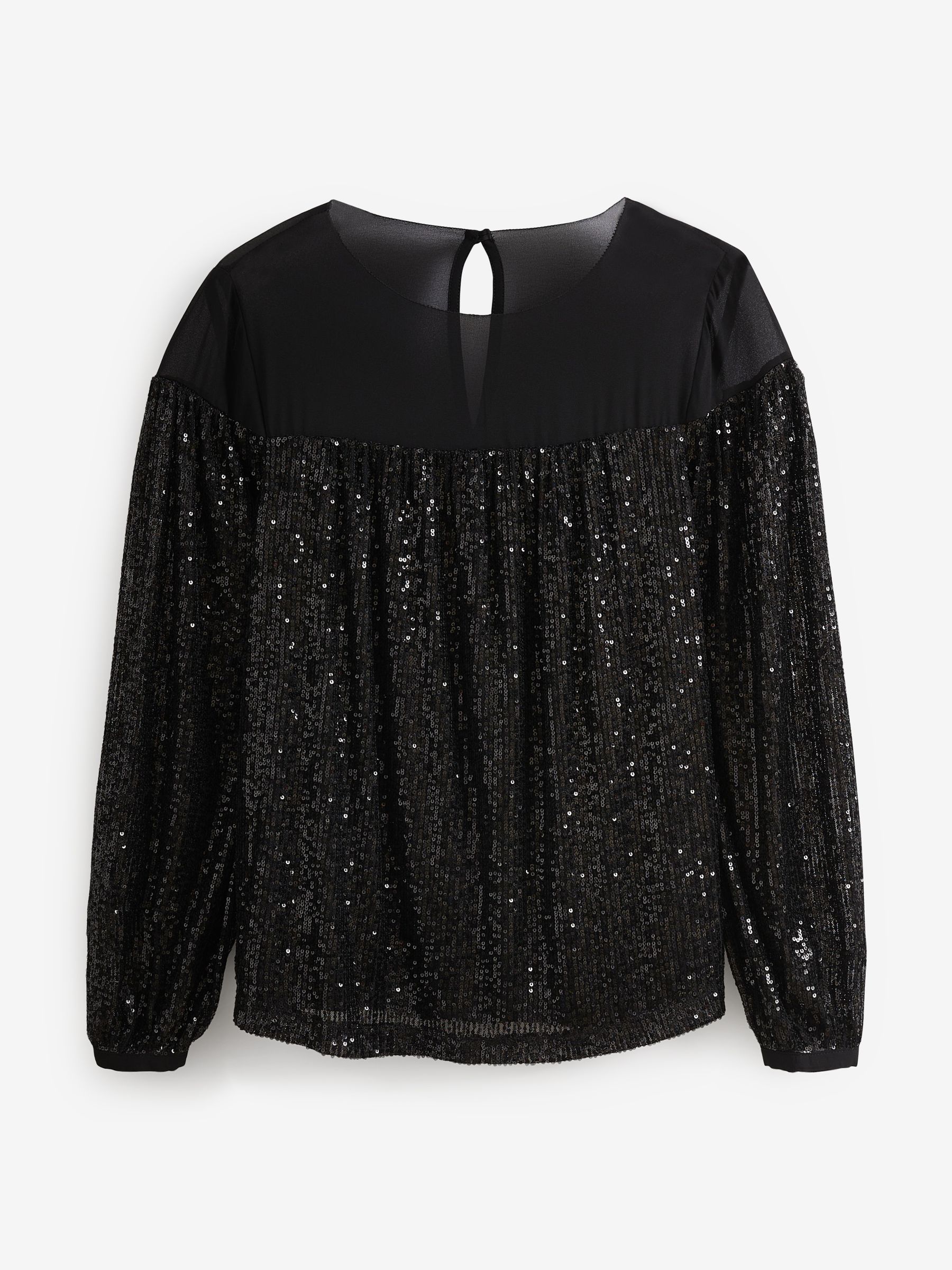 Next black sequin top shop
