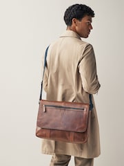 Brown Messenger Bag - Image 2 of 9