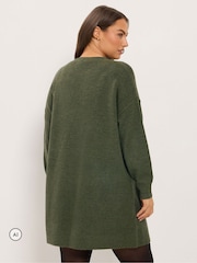 Yours Curve Green Jumper Dress - Image 3 of 6