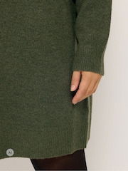 Yours Curve Green Jumper Dress - Image 4 of 6
