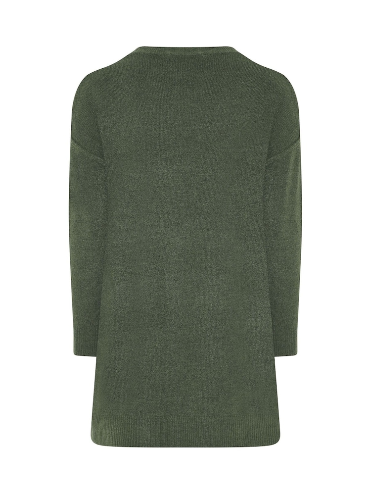 Yours Curve Green Jumper Dress - Image 6 of 6 Yours Curve Green Jumper Dress - Image 6 of 6