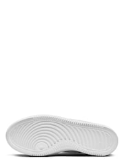 Nike White Court Vision Alta Platform Trainers - Image 6 of 8