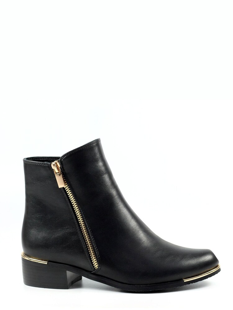 Lunar Brise Faux Leather Black Ankle Boots - Image 1 of 8