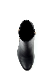Lunar Brise Faux Leather Black Ankle Boots - Image 6 of 8