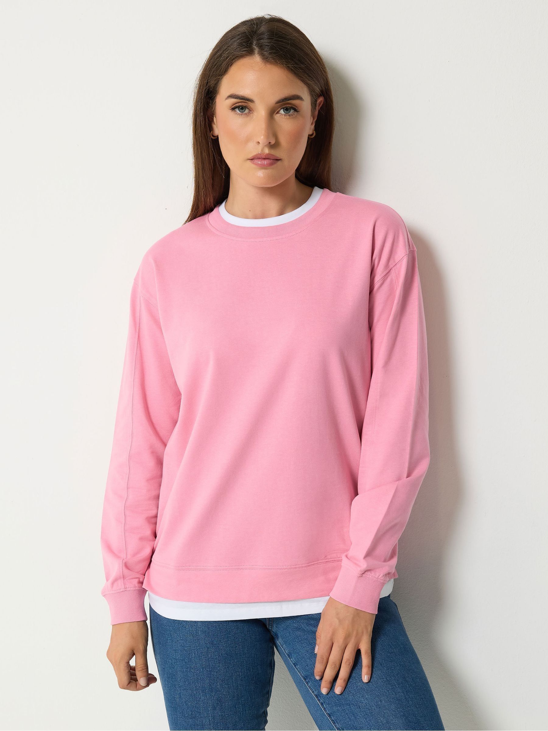 Lts Women's Pink Tall Cotton Layered Top Size 20 - Image 2