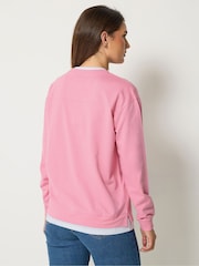 Long Tall Sally Pink Cotton Layered Top - Image 3 of 6