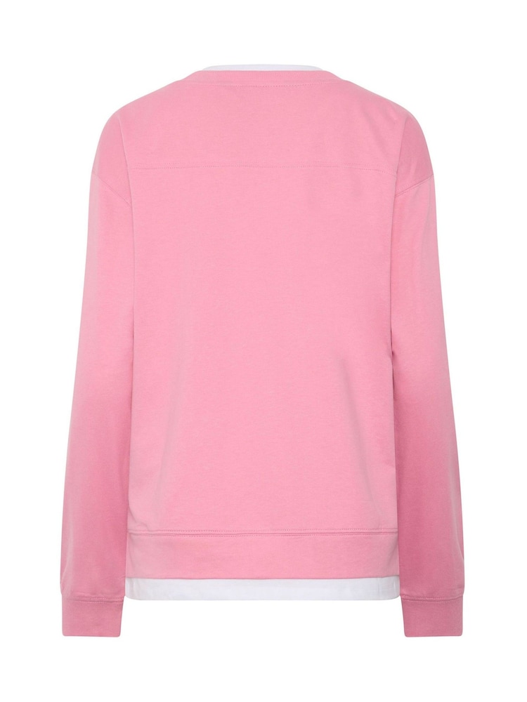 Long Tall Sally Pink Cotton Layered Top - Image 6 of 6 Long Tall Sally Pink Cotton Layered Top - Image 6 of 6
